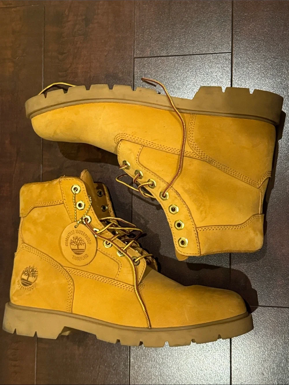 Pre-owned Men’s Timberland Classic 6-Inch Wheat Nubuck Boots 8.5M w/o Box